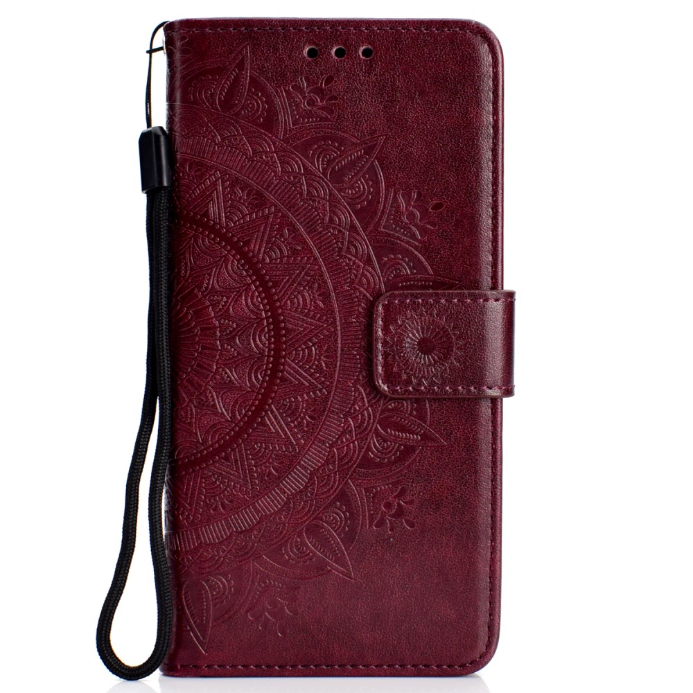  iPhone XR - Mandala Plånboksfodral - Brun