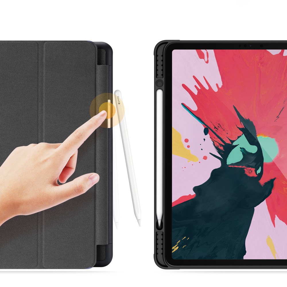 DUX DUCIS iPad Pro 12.9 2018/2020/2021 DUX DUCIS DOMO Series Tri-Fold Fodral - Svart