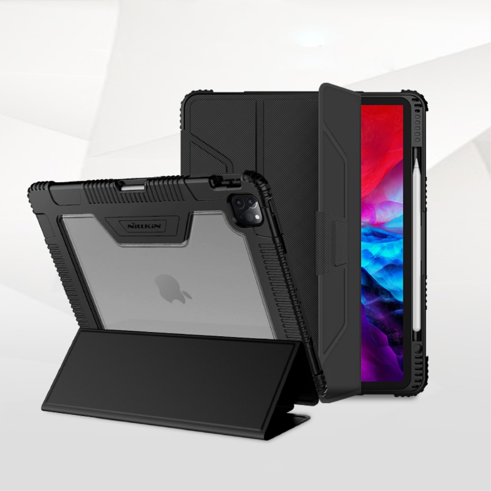 NILLKIN iPad Pro 12.9 (2018/2020) - NILLKIN Tri-Fold Fodral - Svart