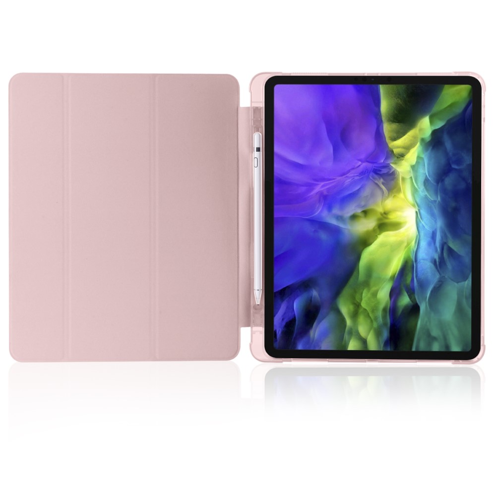  iPad Pro 12.9 (2018/2020) - Tri-Fold med pennhållare - Roséguld