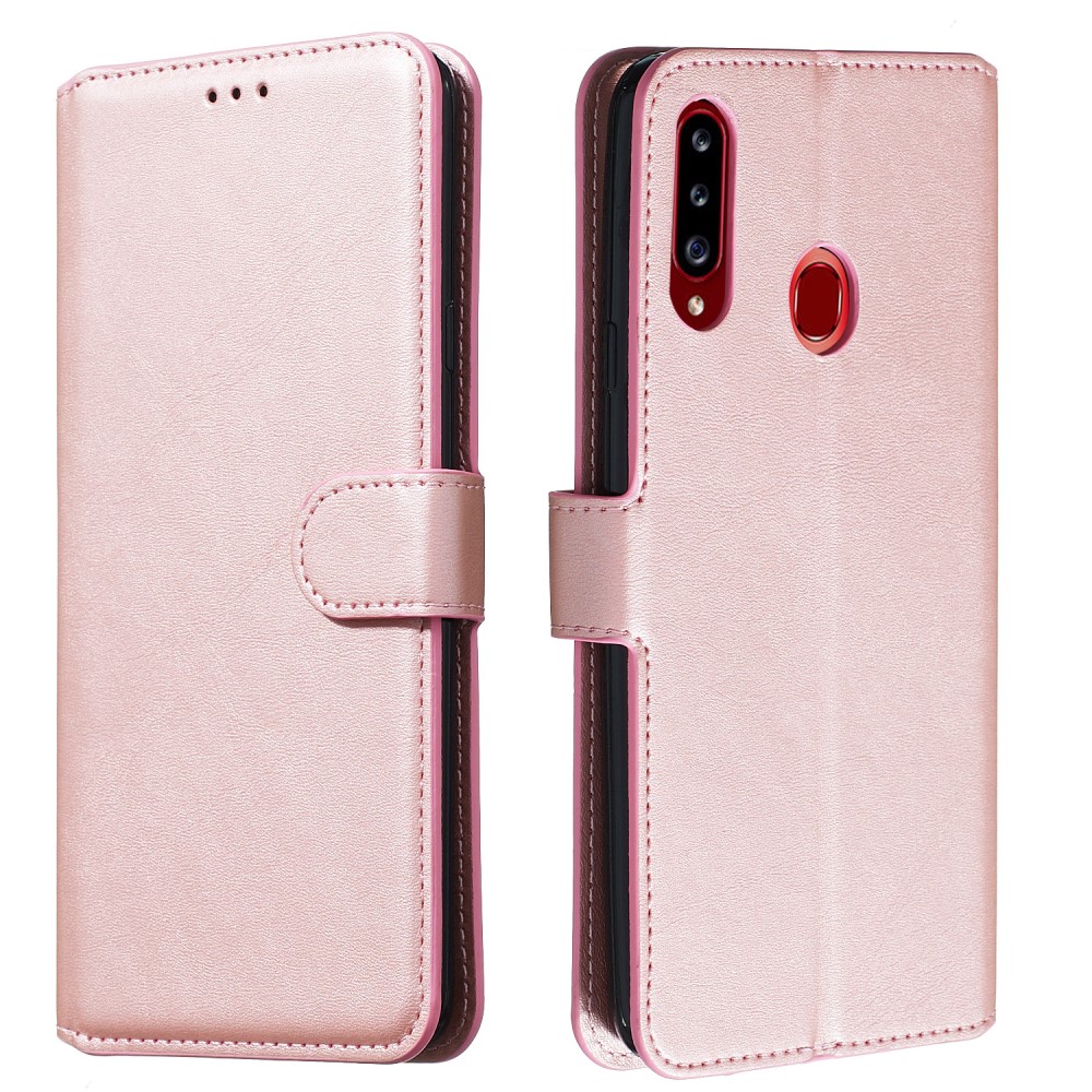  Samsung Galaxy A20s - Plånboksfodral - Roséguld