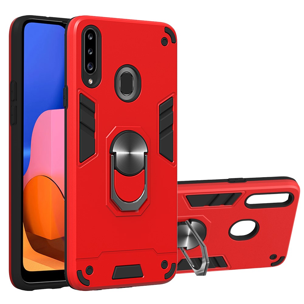  Samsung Galaxy A20s - Ring Skal - Röd