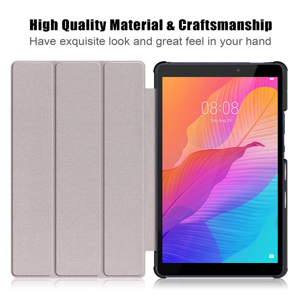  Huawei MatePad T8 - Tri-Fold Fodral - Mörk Blå