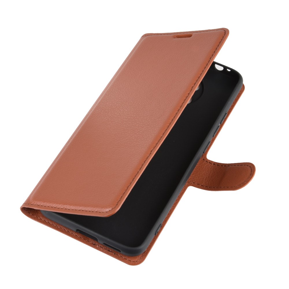  Xiaomi Poco F2 Pro - Litchi Plånboksfodral - Brun