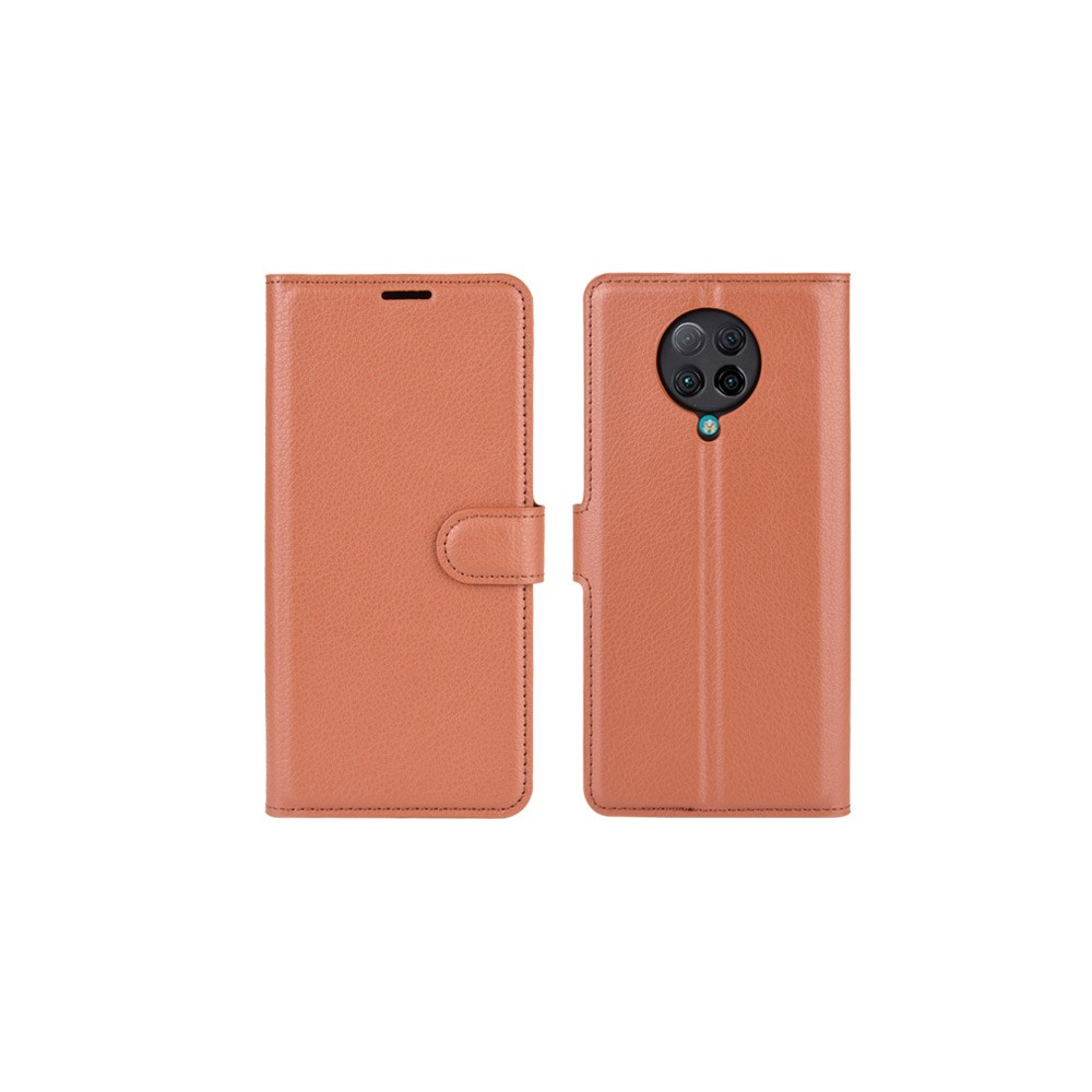  Xiaomi Poco F2 Pro - Litchi Plånboksfodral - Brun