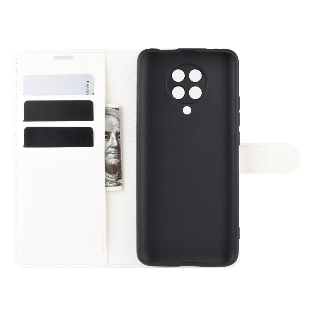  Xiaomi Poco F2 Pro - Litchi Plånboksfodral - Vit