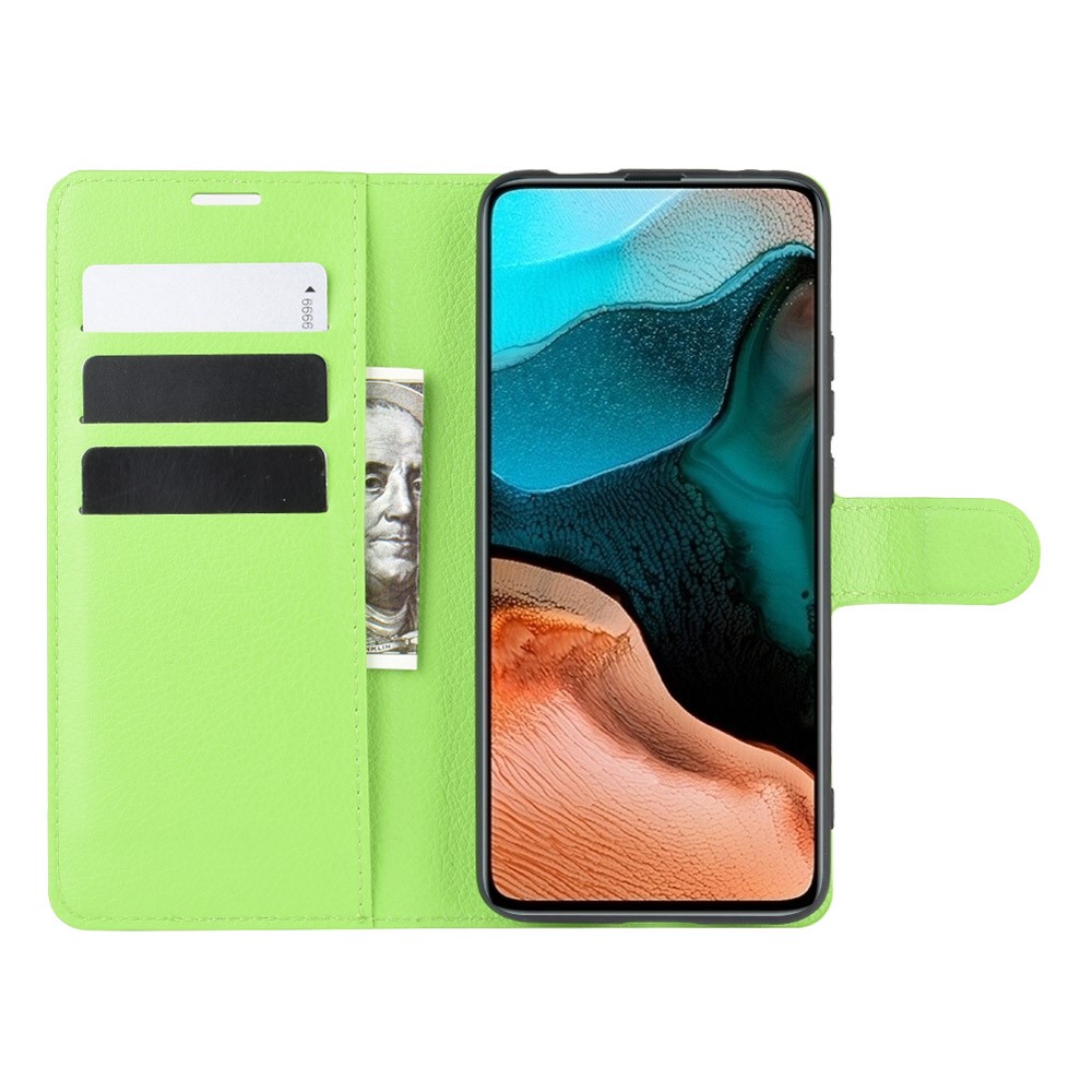  Xiaomi Poco F2 Pro - Litchi Plånboksfodral - Grön