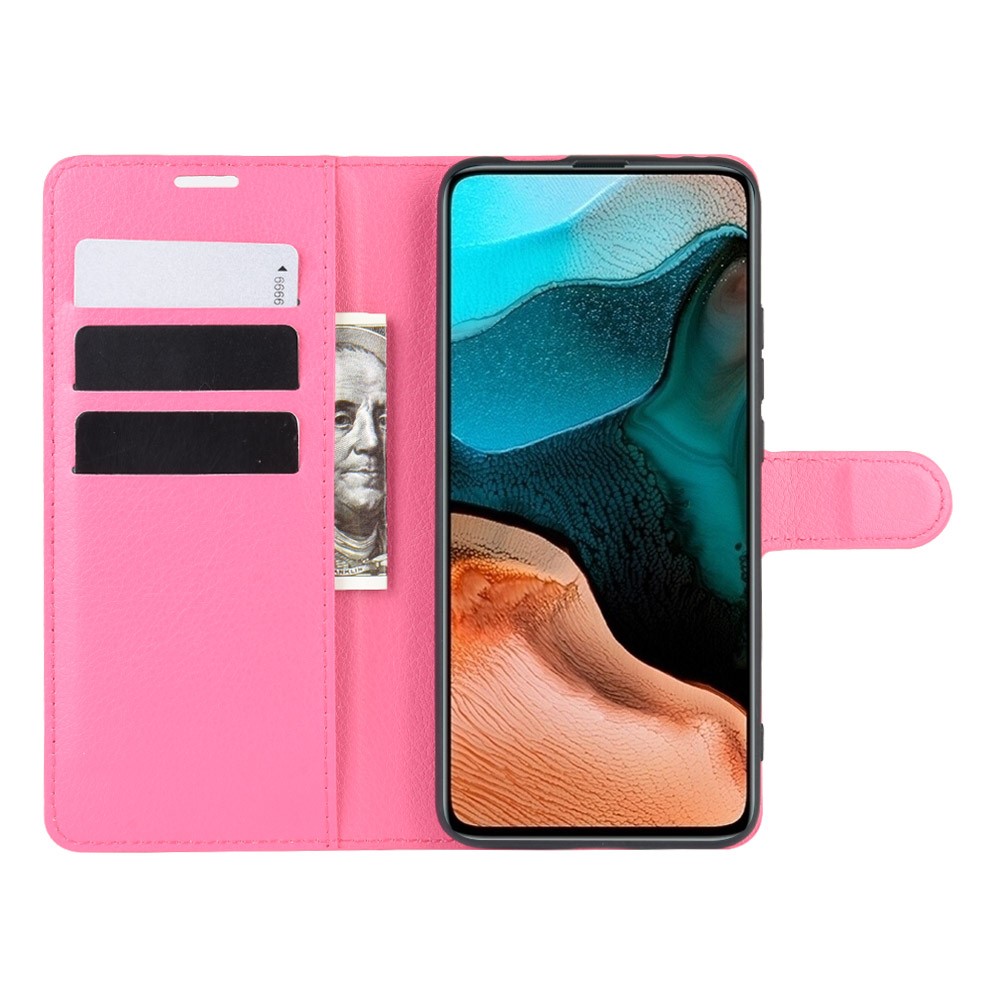  Xiaomi Poco F2 Pro - Litchi Plånboksfodral - Rosa