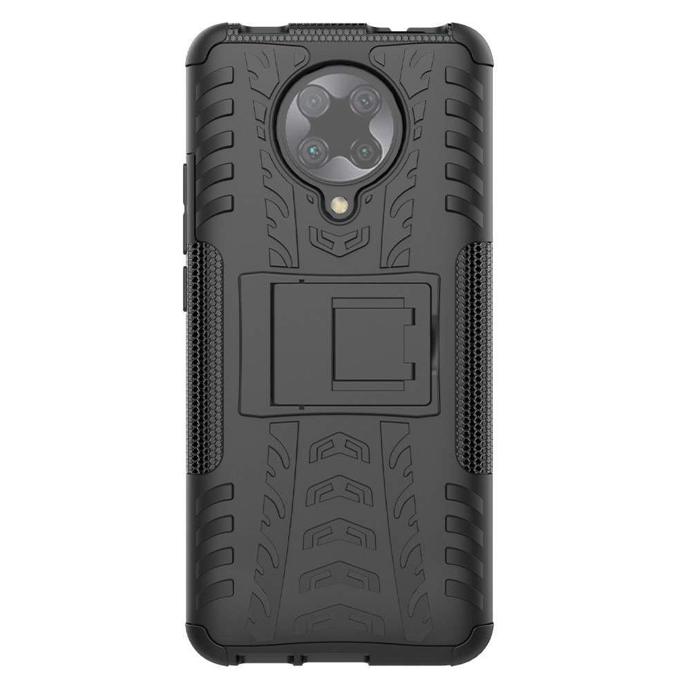  Xiaomi Poco F2 Pro - Stöttåligt Skal med Stöd - Svart