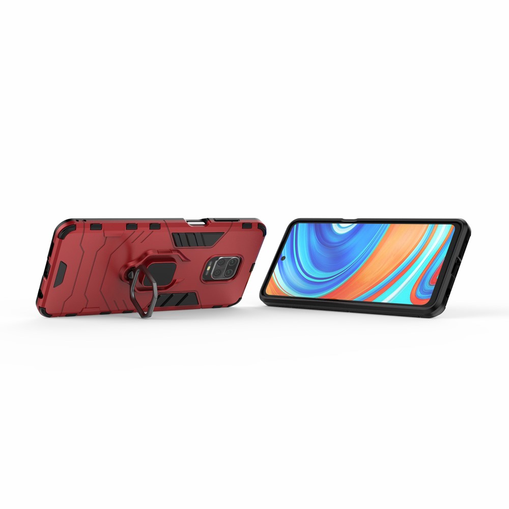  Xiaomi Redmi Note 9 Pro/Note 9S - Hybrid Ring Skal - Röd