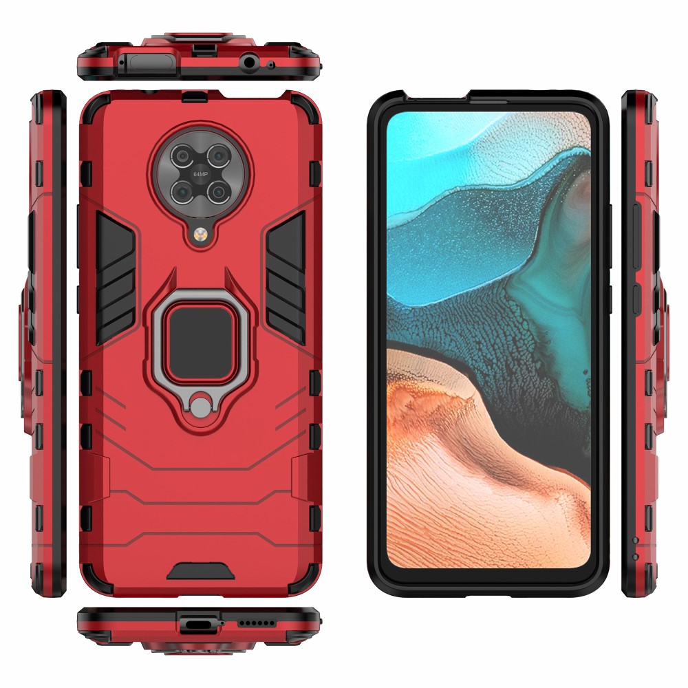  Xiaomi Poco F2 Pro - Ring Skal - Röd