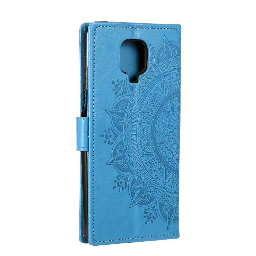  Xiaomi Redmi Note 9 Pro/Note 9S - Mandala Plånboksfodral - Blå