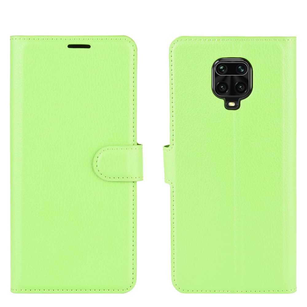  Xiaomi Redmi Note 9 Pro/Note 9S - Litchi Plånboksfodral - Grön