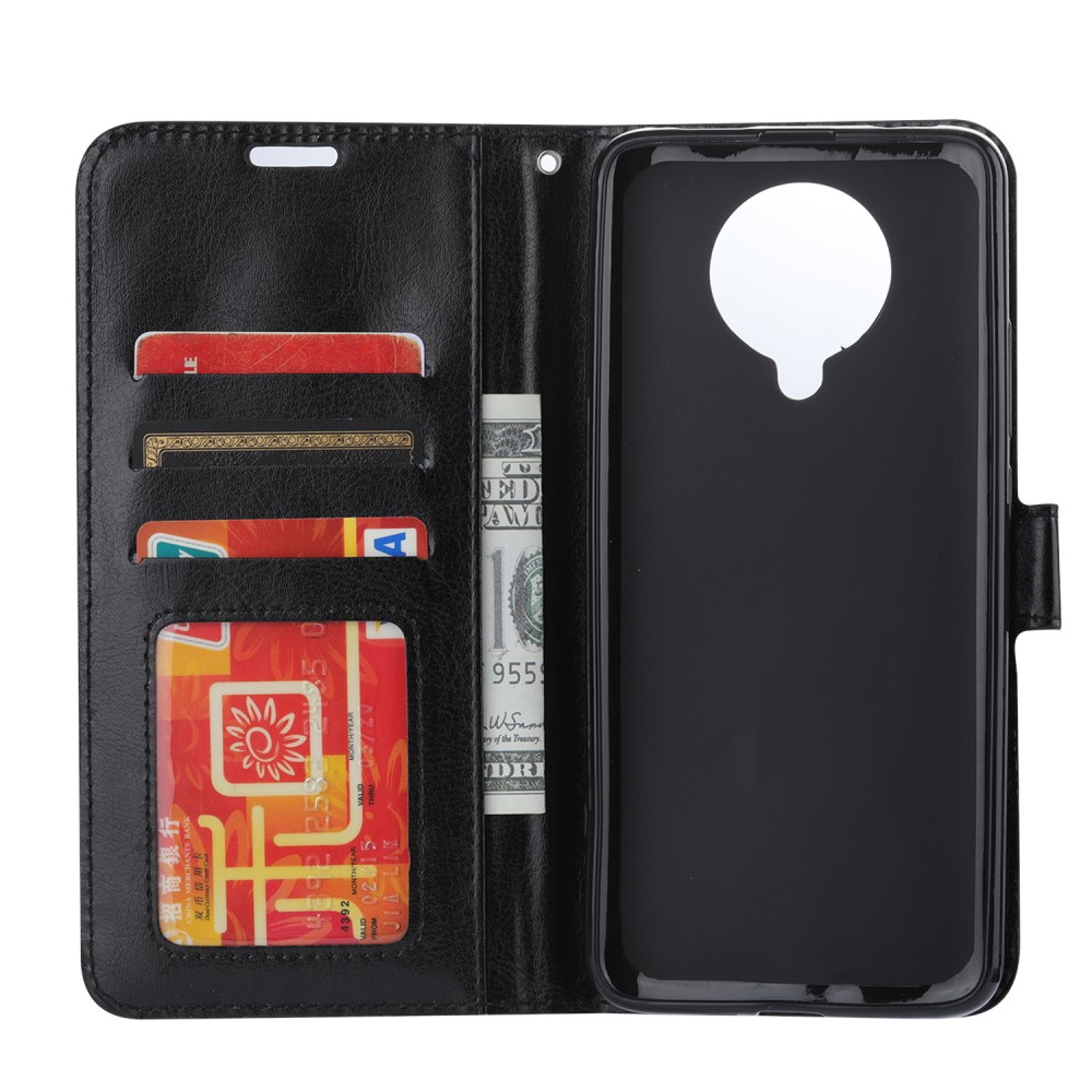  Xiaomi Poco F2 Pro - Crazy Horse Plånboksfodral - Svart