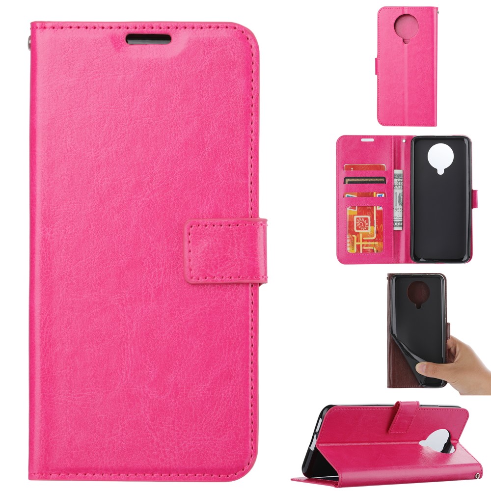  Xiaomi Poco F2 Pro - Crazy Horse Plånboksfodral - Rosa