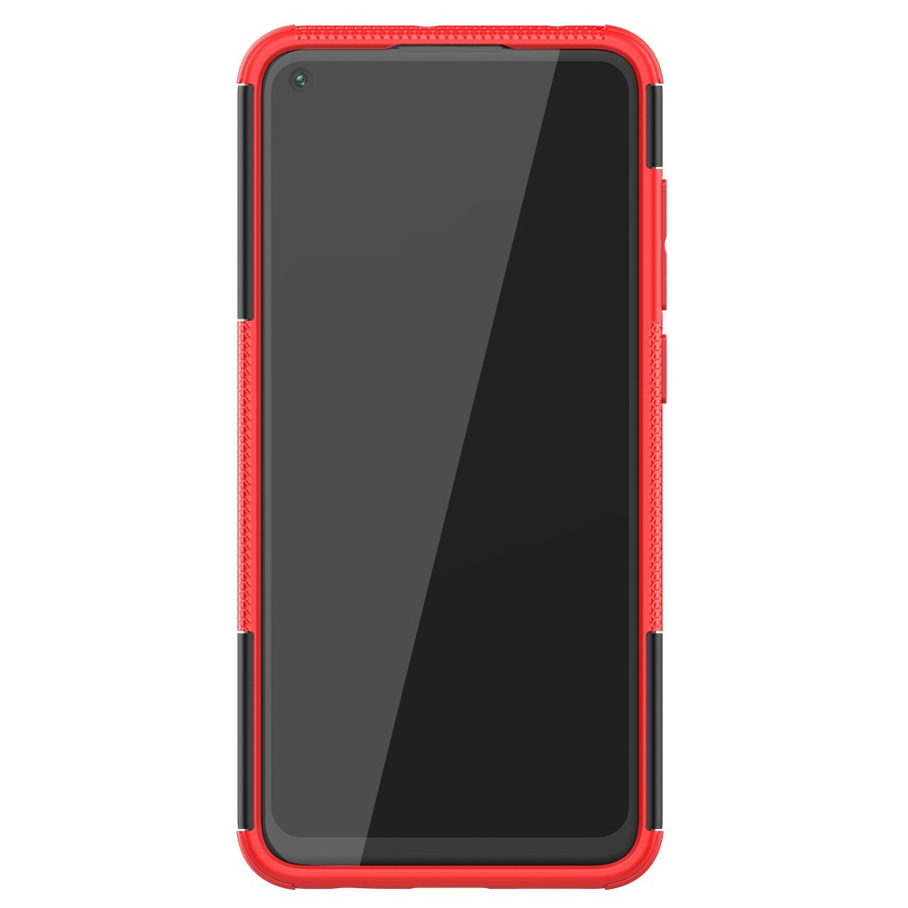  Xiaomi Redmi Note 9 - Ultimata Stöttåliga Skalet med Stöd - Röd