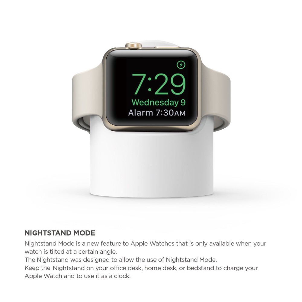  Apple Watch Silikon Stativ Vit