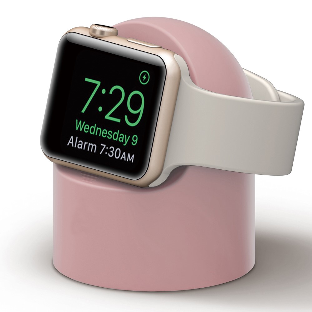  Apple Watch Silikon Stativ Ljus Rosa