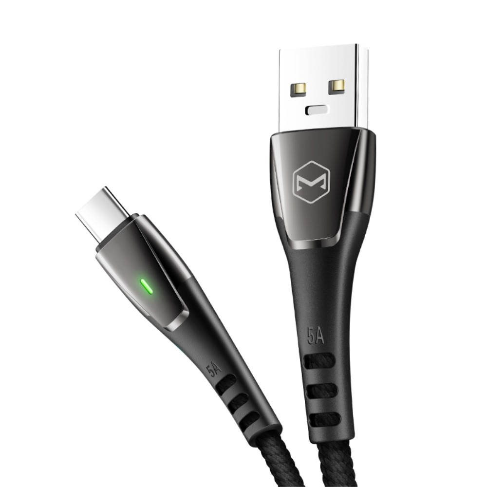 MCDODO Mcdodo 100W 6A Super Charge Type-C 1.5m Nylon Kabel Svart