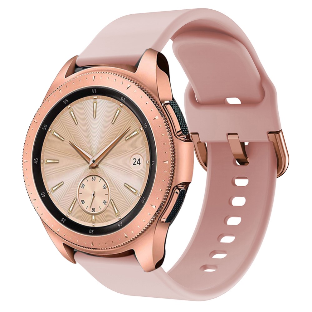  Silikon Armband För Smartwatch (20mm) - Rosa