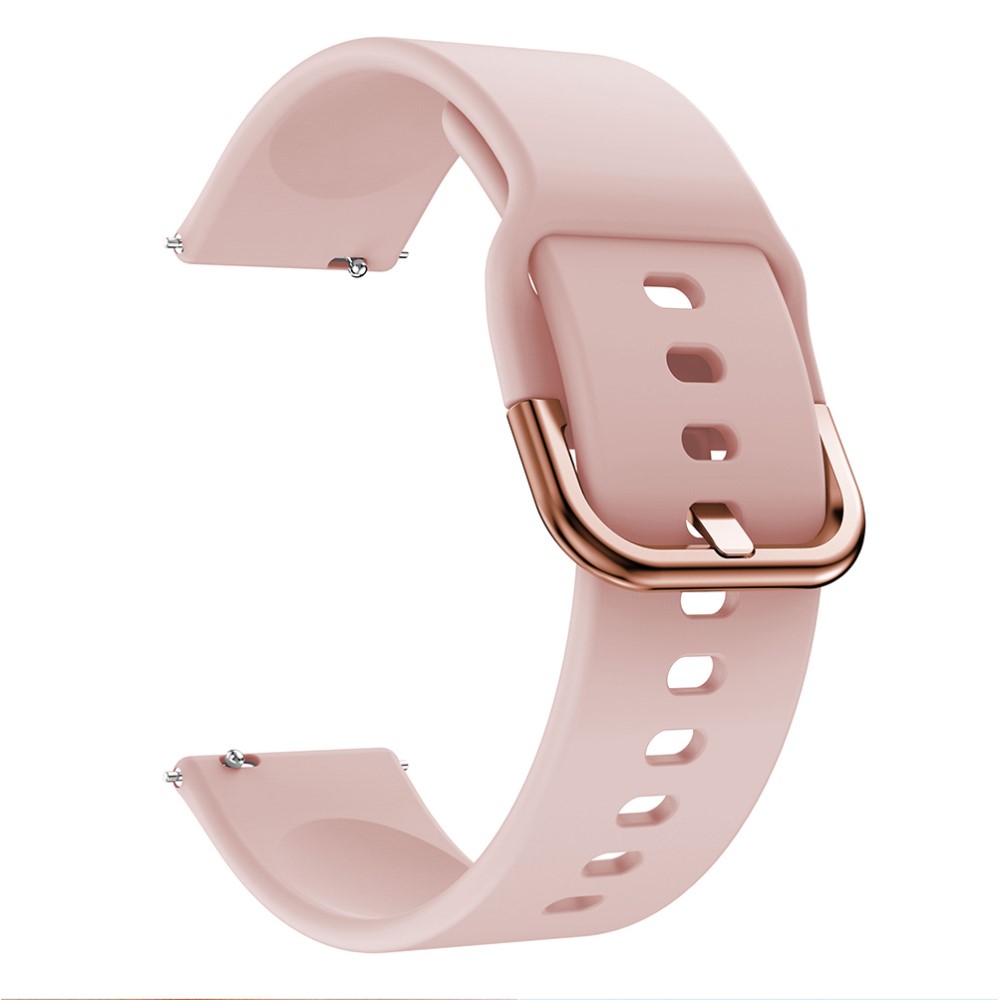  Silikon Armband För Smartwatch (20mm) - Rosa