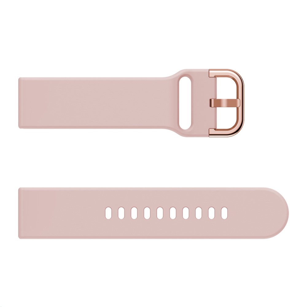  Silikon Armband För Smartwatch (20mm) - Rosa