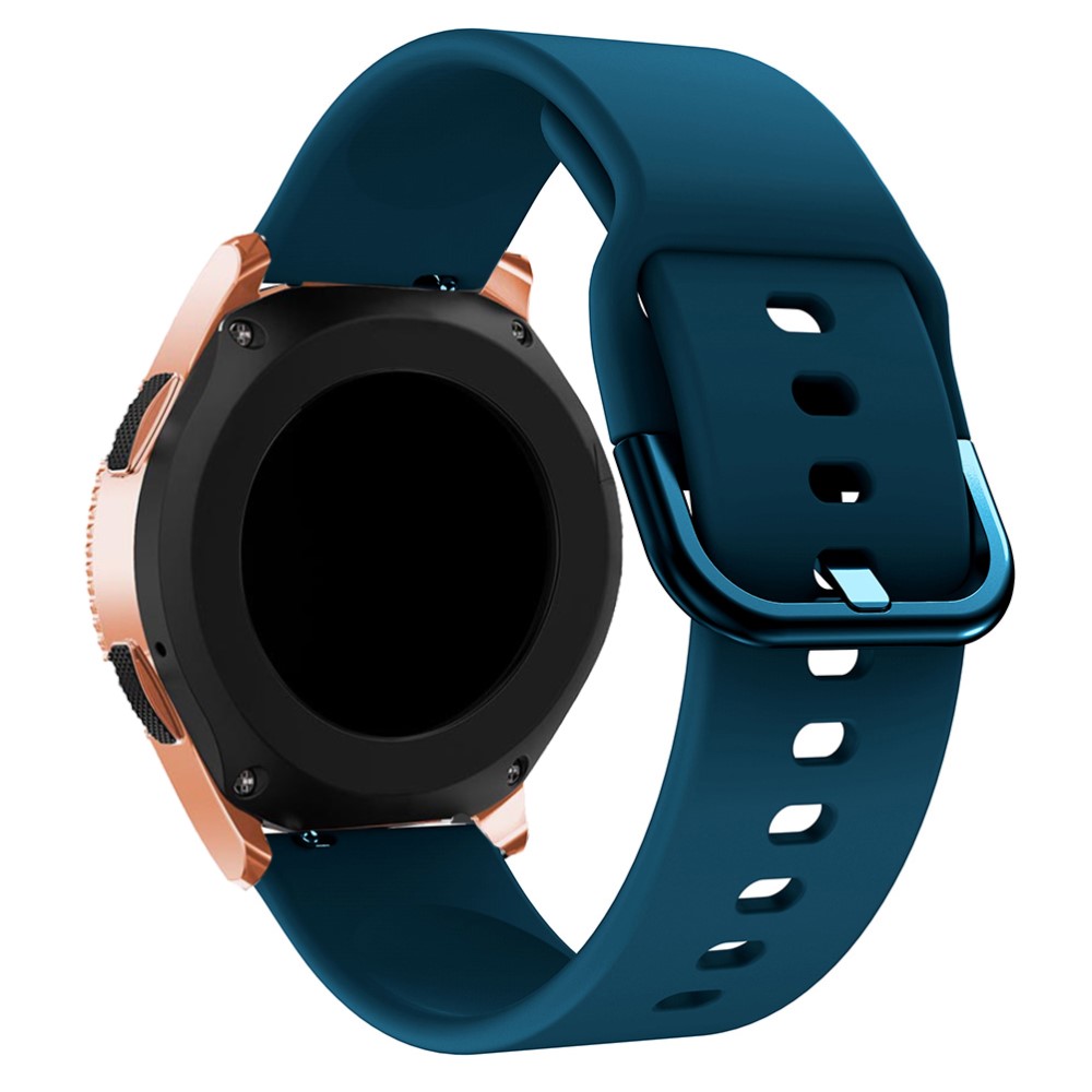  Silikon Armband För Smartwatch (20mm) - Mörk Blå