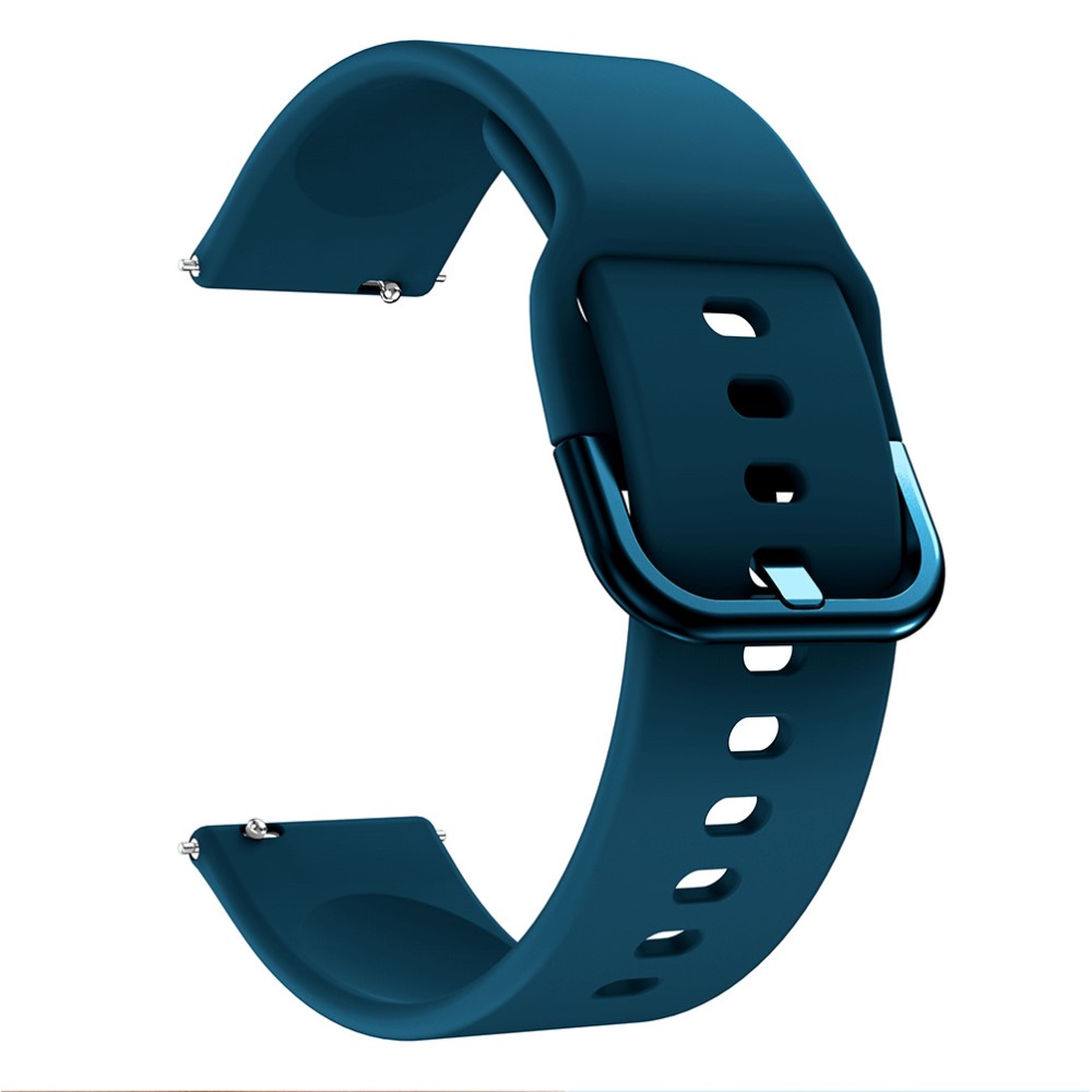  Silikon Armband För Smartwatch (20mm) - Mörk Blå