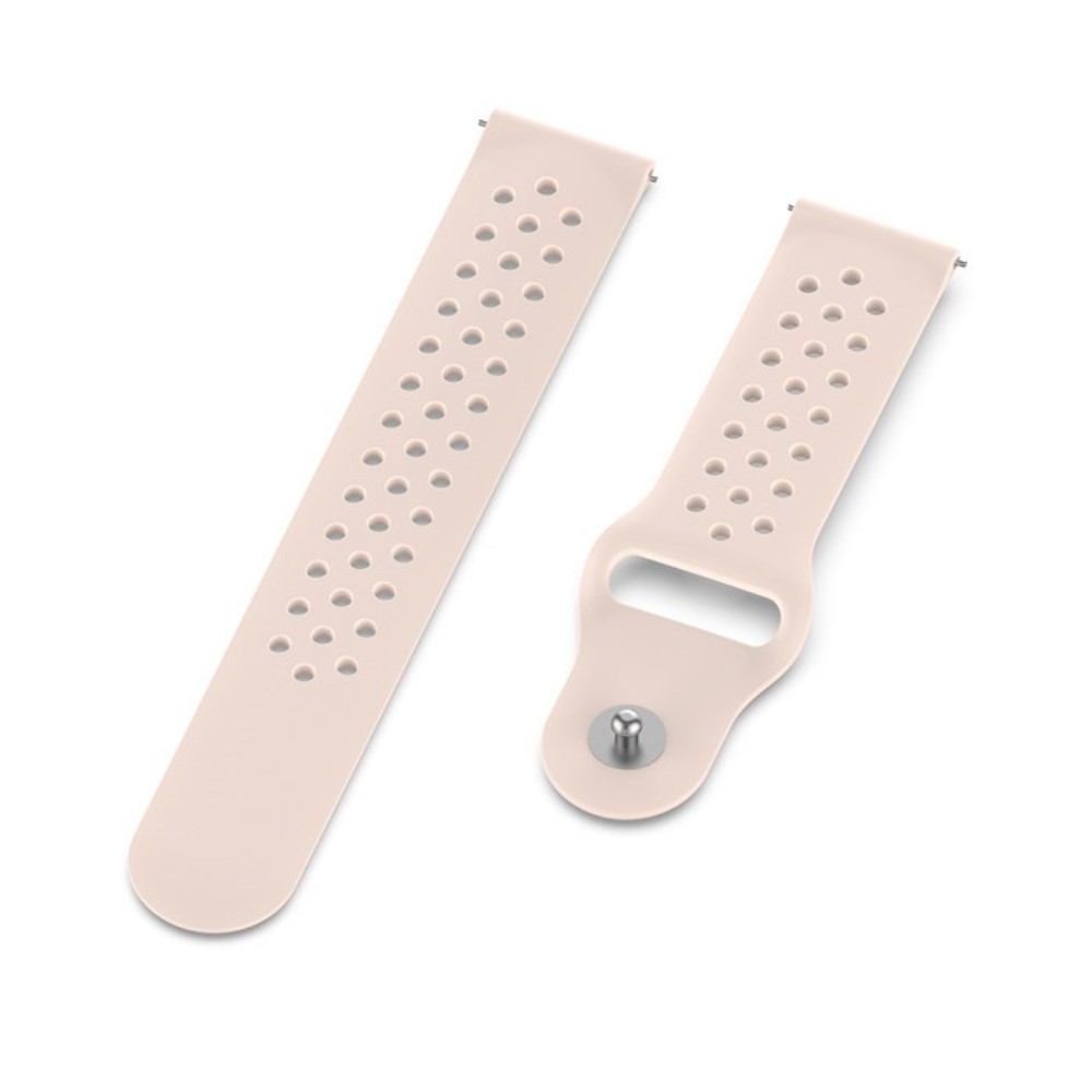  Träningsarmband I Ihåligt Silikon (20mm) - Ljus Rosa