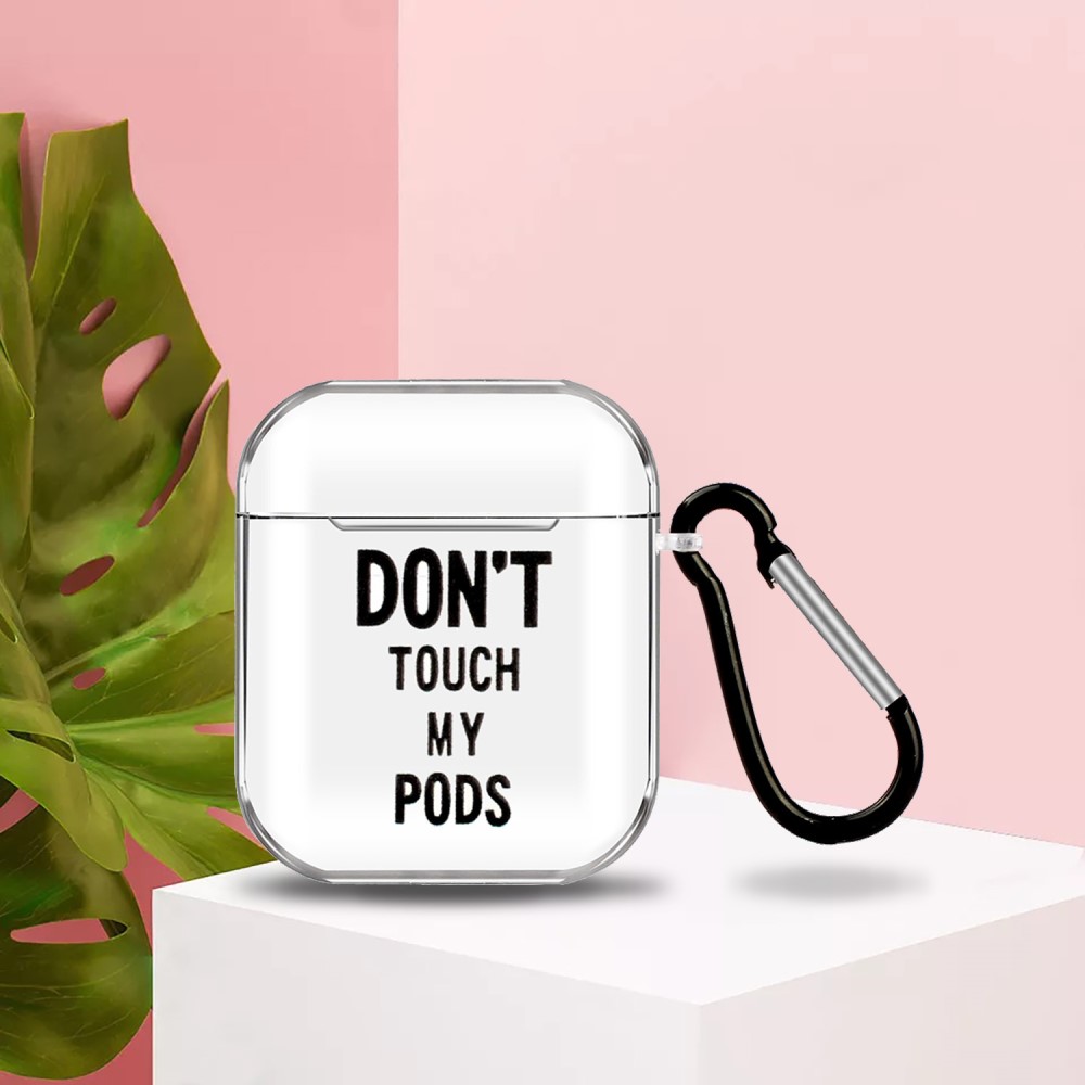  AirPods Skyddsfodral Med Motiv - Don't Touch My Pods