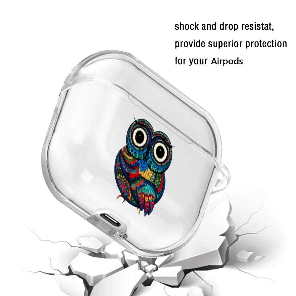  AirPods Skyddsfodral Med Motiv - Uggla