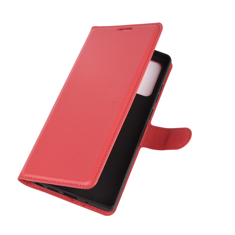  Samsung Galaxy Note 20 - Litchi Plånboksfodral - Röd