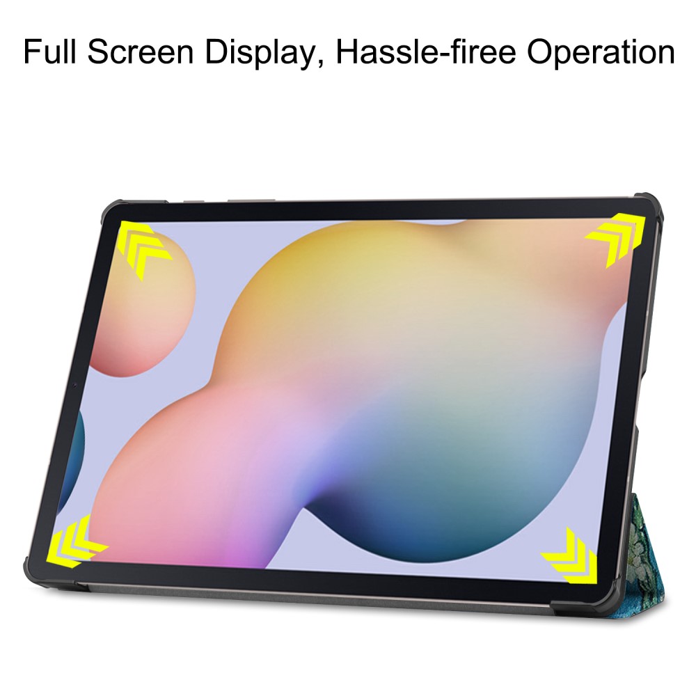  Samsung Galaxy Tab S7 Plus / Tab S8 Plus - Tri-Fold Fodral - Peach Blossom