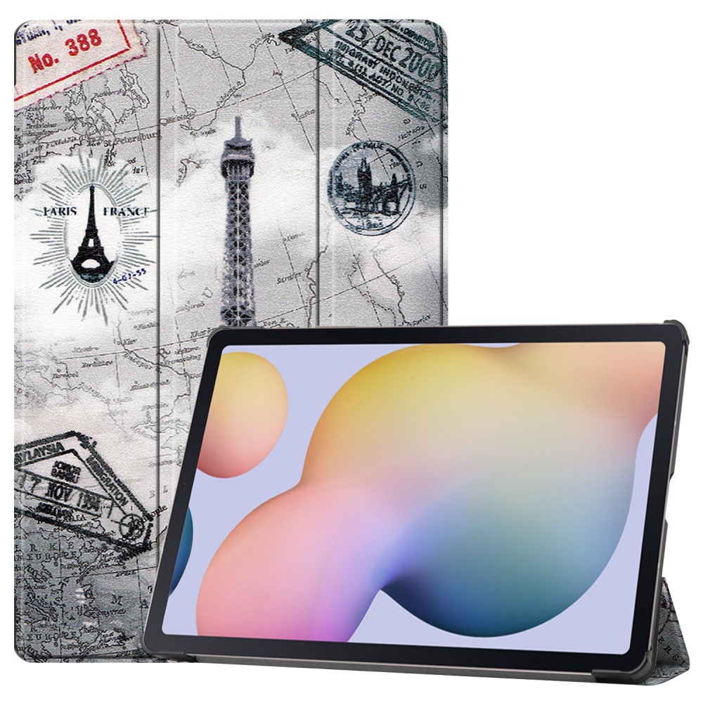  Samsung Galaxy Tab S7 Plus / Tab S8 Plus - Tri-Fold Fodral - Eiffeltornet