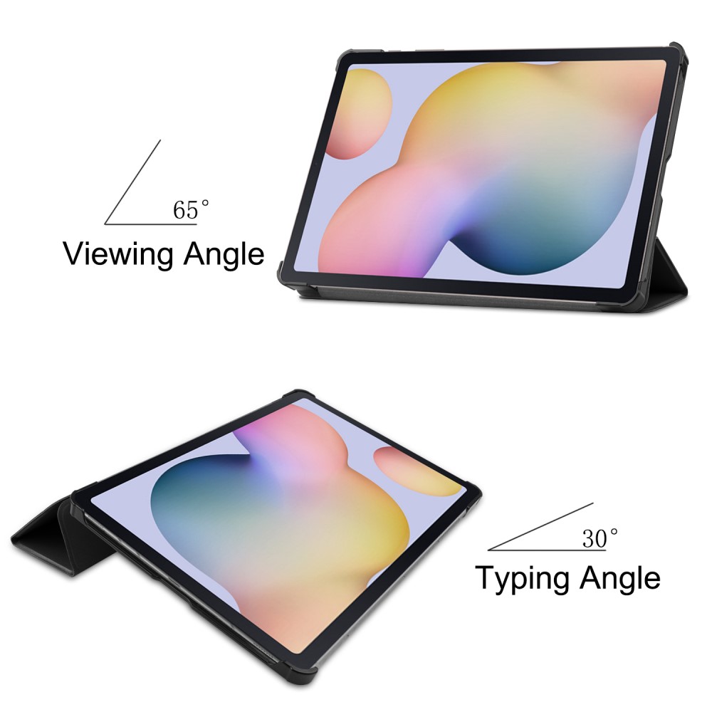  Samsung Galaxy Tab S7 / Tab S8 - Tri-Fold Fodral - Svart