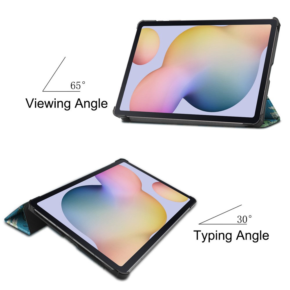  Samsung Galaxy Tab S7 / Tab S8 - Tri-Fold Fodral - Peach Blossom