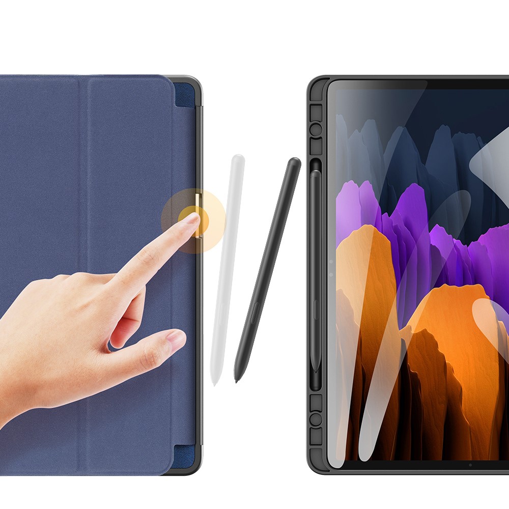DUX DUCIS Samsung Galaxy Tab S7 / Tab S8 - DUX DUCIS Domo Tri-Fold Fodral - Blå