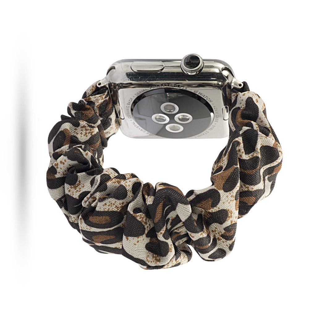  Scrunchie Leopard Armband Apple Watch 42/41/40/38 mm