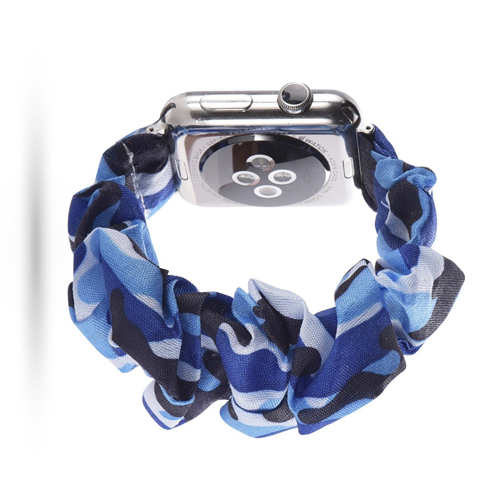  Scrunchie Blue Camo Armband Apple Watch 42/41/40/38 mm