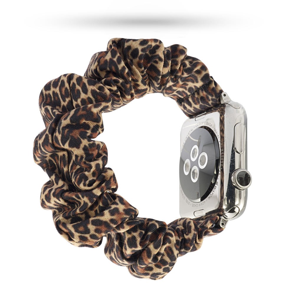  Scrunchie Leopard Armband Apple Watch 42/41/40/38 mm