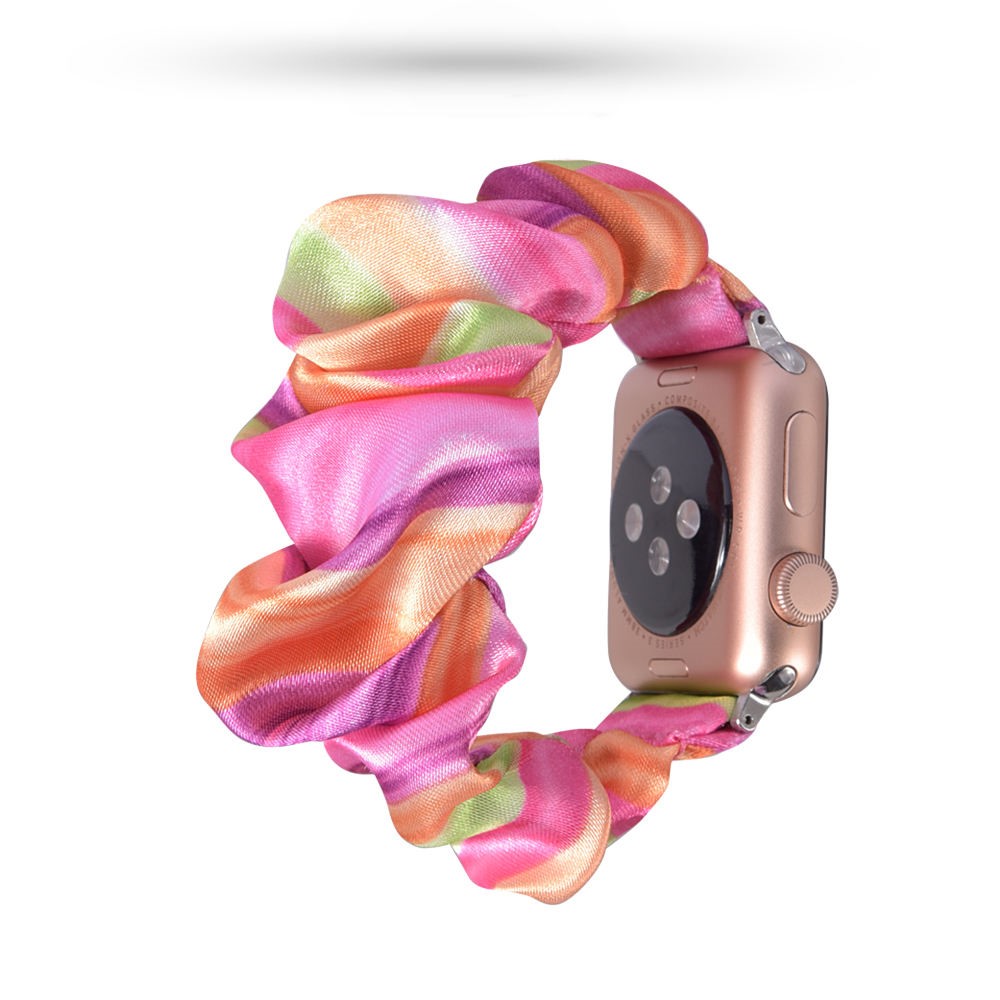 Scrunchie Silk Candy Armband Apple Watch 42/44/45/46/49 mm