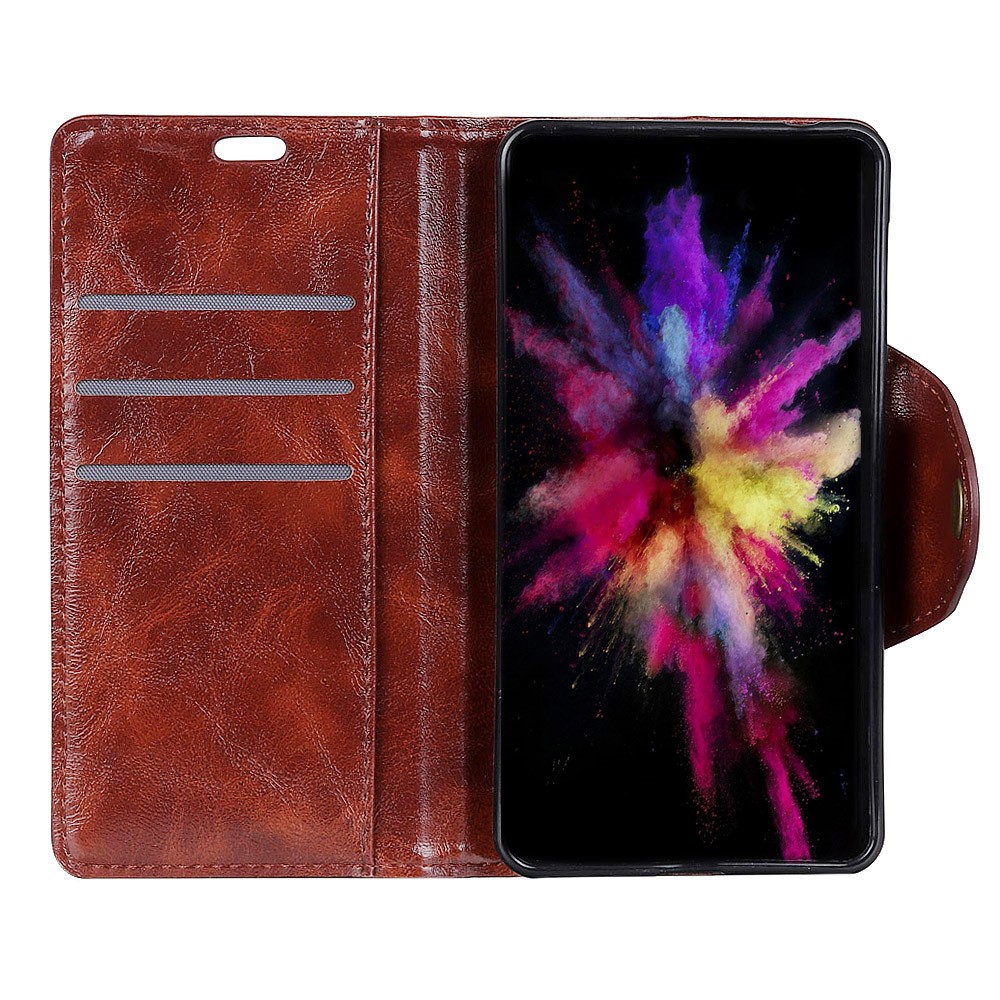  Huawei Honor View 20 - PU Läder Plånboksfodral - Brun