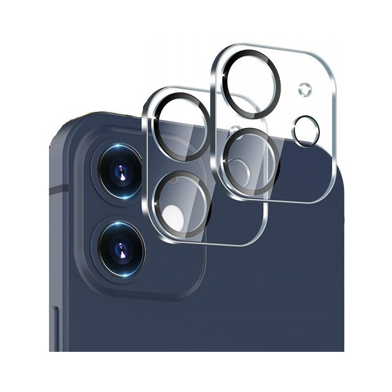  2-Pack iPhone 12 Linsskydd Härdat Glas Transparent