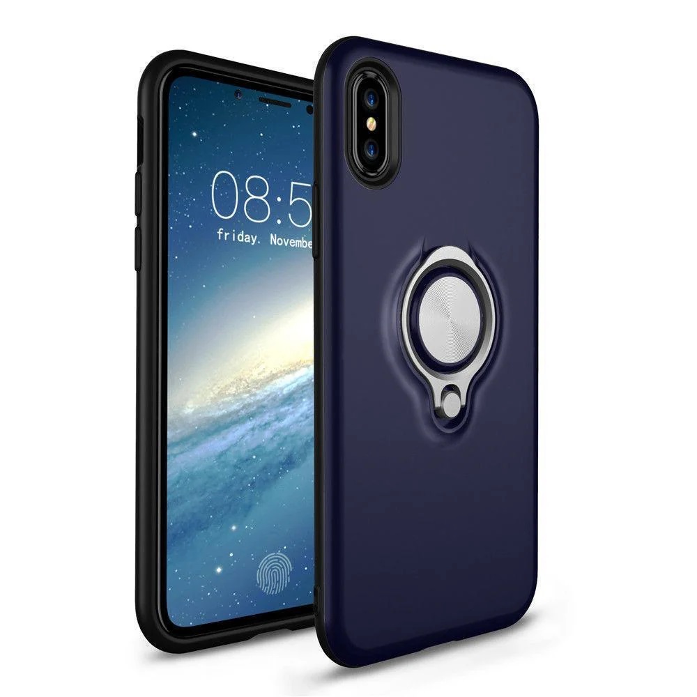  iPhone X/Xs Ringskal Mörk Blå
