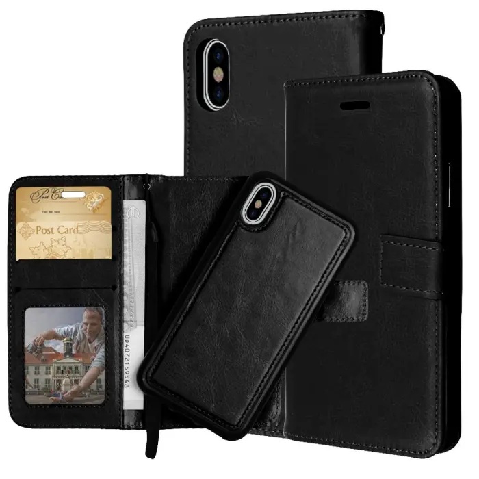 MyCase Sony Xperia 10 VI Fodral / Magnet Skal 2in1 Svart