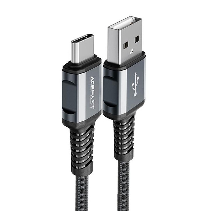 Acefast Acefast USB-A Till USB-C 3A 1.2m - Grå
