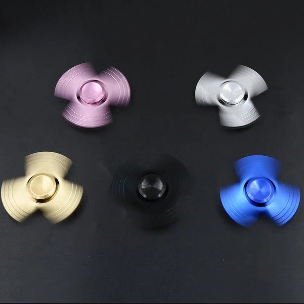  Fidget Spinner Trio Metal - Guld