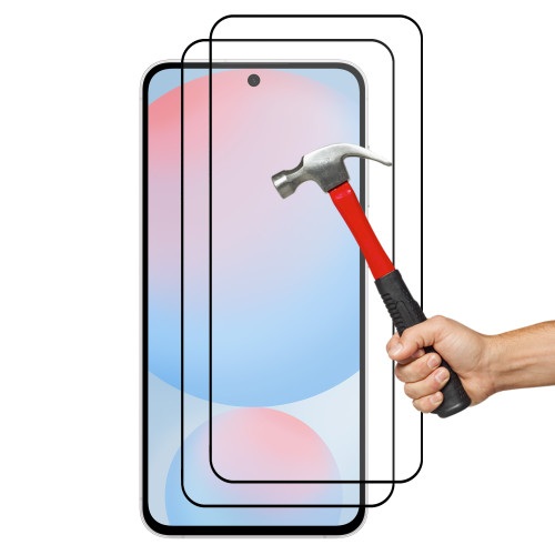  2-Pack Samsung Galaxy A55 Skärmskydd i Härdat Glas Heltäckande