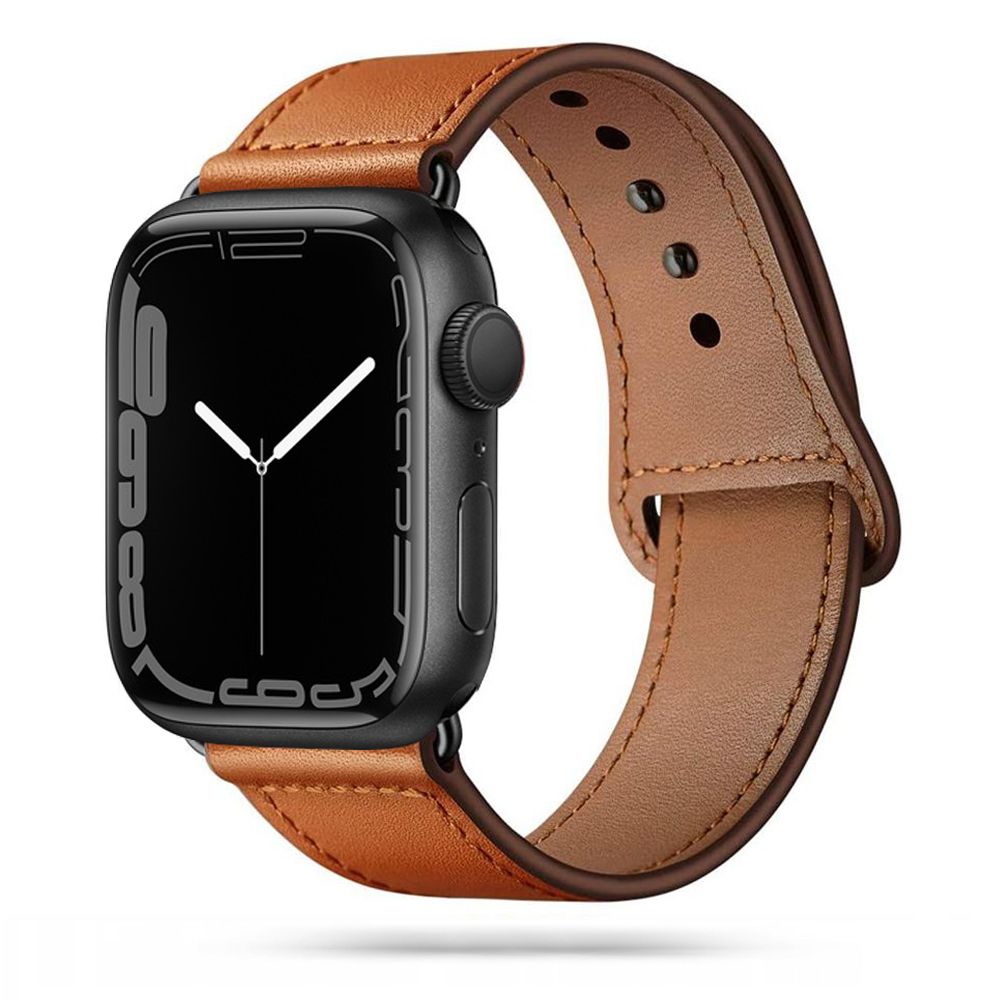 Tech-Protect Tech-Protect Äkta Läder Armband Apple Watch 42/44/45/46/49 mm Brun