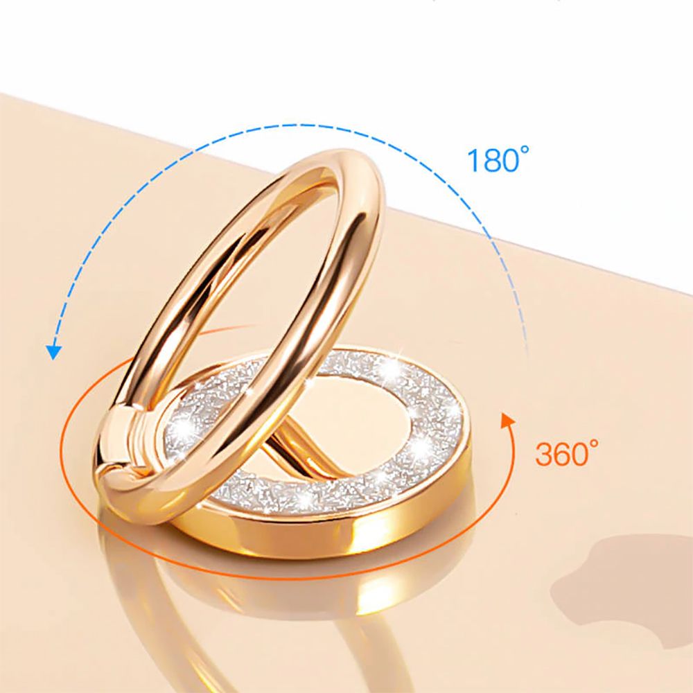 Tech-Protect Tech-Protect Magnetisk Ring Hållare Glitter Roséguld